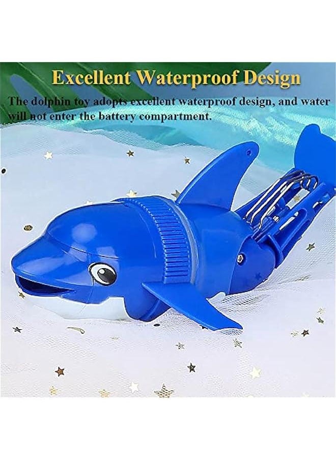 Electric Rollover Dolphin Bath Toy, Bathtub Rolling Fish Toy Tubmling Dolphin Tub Toy Swimming Dolphin Bathtub Toy Simulated Fish Water Toy (Black)