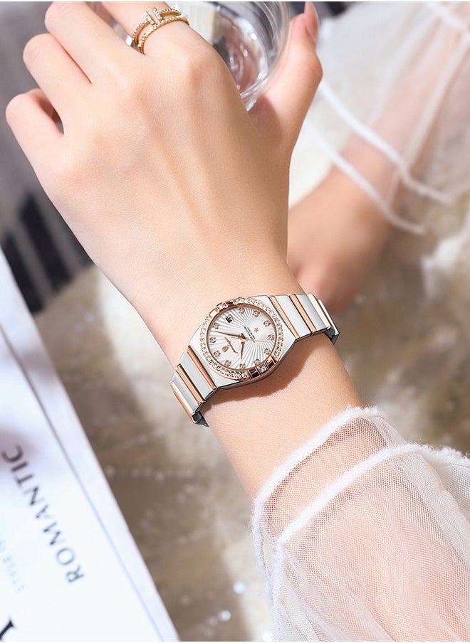 Luxury Elegant Ladies Watch With Stones - 43024