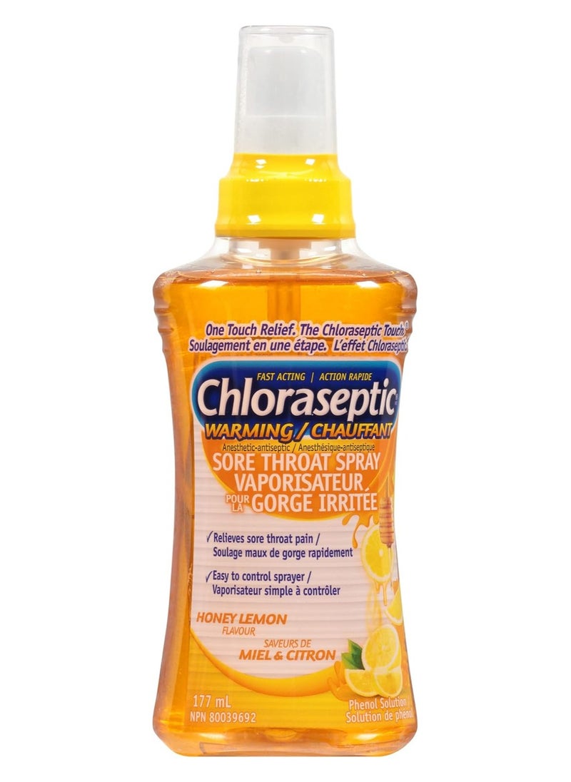 Chloraseptic Throat Spray Honey Lemon Flavour 177ml