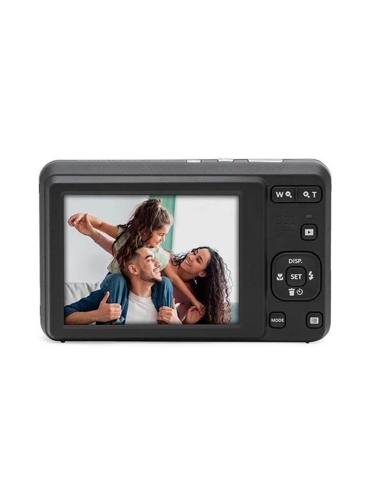 Pixpro FZ55-BK 16MP Digital Camera 5X Optical Zoom 28mm Wide Angle 1080P Full HD Video 2.7