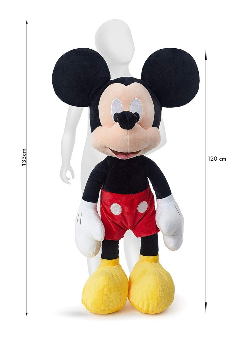 Disney Mickey Giant Plush Toy 120 cm. A great sweet friend for your children, and ideal for decorating their room.