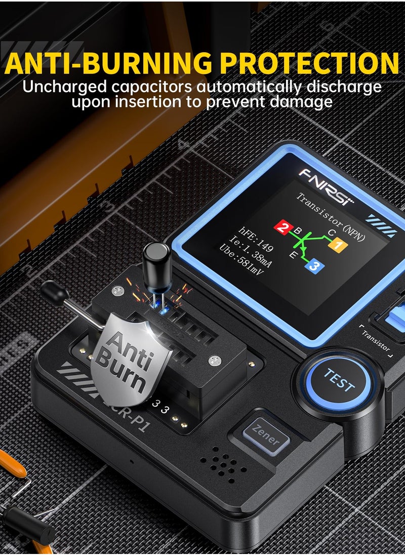 LCR-P1 Transistor Tester, Diode Triode Capacitor Resistance, LCR ESR Meter MOSFET NPN PNP SMD Multifunction Tester