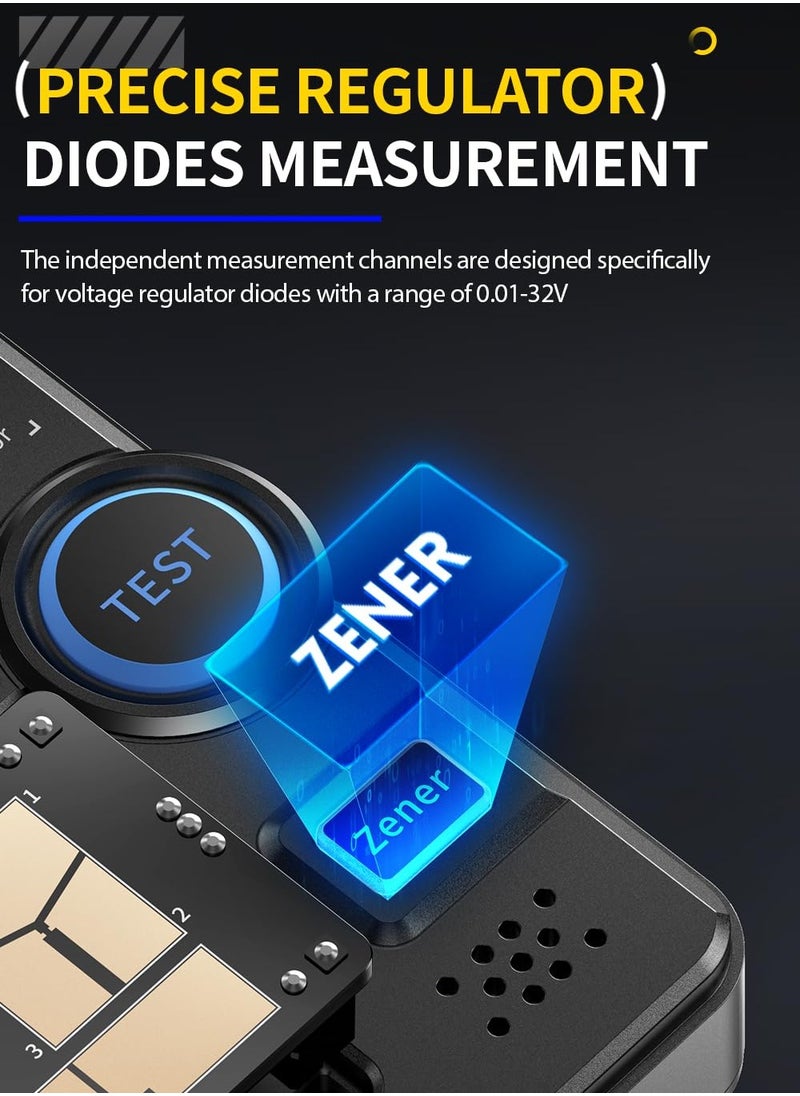 LCR-P1 Transistor Tester, Diode Triode Capacitor Resistance, LCR ESR Meter MOSFET NPN PNP SMD Multifunction Tester