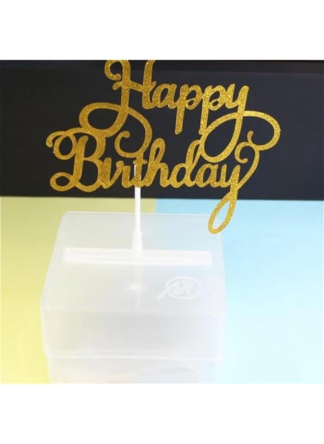 Birthday Dessert Pick Cake Money Case Topper 2 Set Box Cake Money Box Birthday Cake Plastic Decorations Happy Birthday Cake Cake Money Case Decoration