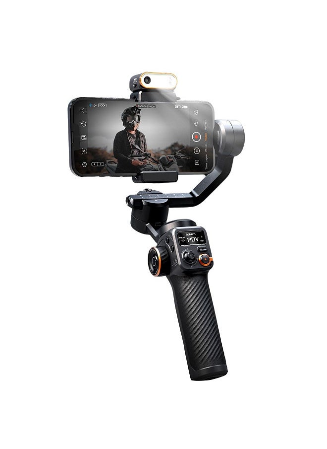 3-Axis Smartphone Gimbal Stabilizer, Anti-shake Phone Vlog Gimbal, 360° Rotatable, OLED Large Screen