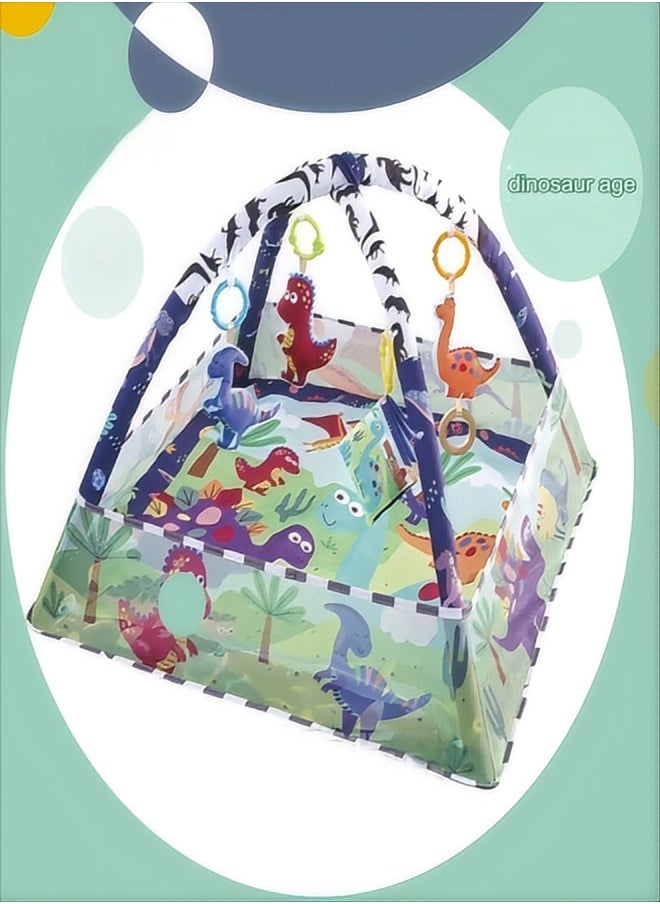 Baby Gym Game Blanket, Baby Activity Crawling Mat - Dinosaur Era