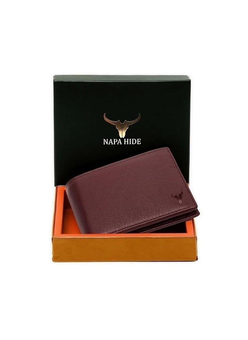 NAPA Hide Maroon Leather Wallet for Men