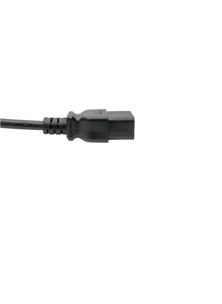 DKURVE® C19 Power Cable – 16A 250V (Commando Plug, Black) [1.5MM Wire Gauge, 10FT/3M Length]