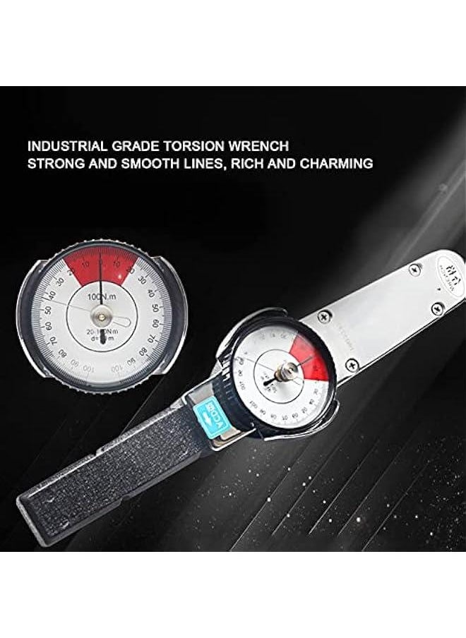 Drive Dial Wrench, 2 Direction Dial Indicator Wrench 0.2‑1N.m Indicating Torquemeter with Box, CW CCW High Meter Professional Measure Tool