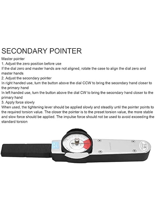 Drive Dial Wrench, 2 Direction Dial Indicator Wrench 0.2‑1N.m Indicating Torquemeter with Box, CW CCW High Meter Professional Measure Tool