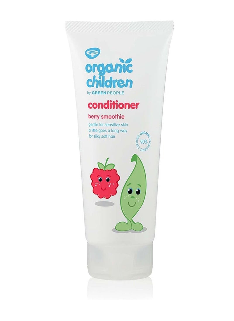 Organic Children Berry Smoothie Conditioner 200ml Natural Organic Conditioner for Kids and Toddlers Eczema Friendly and Gentle on Sensitive Skin SLS Free and Paraben Free Vegan