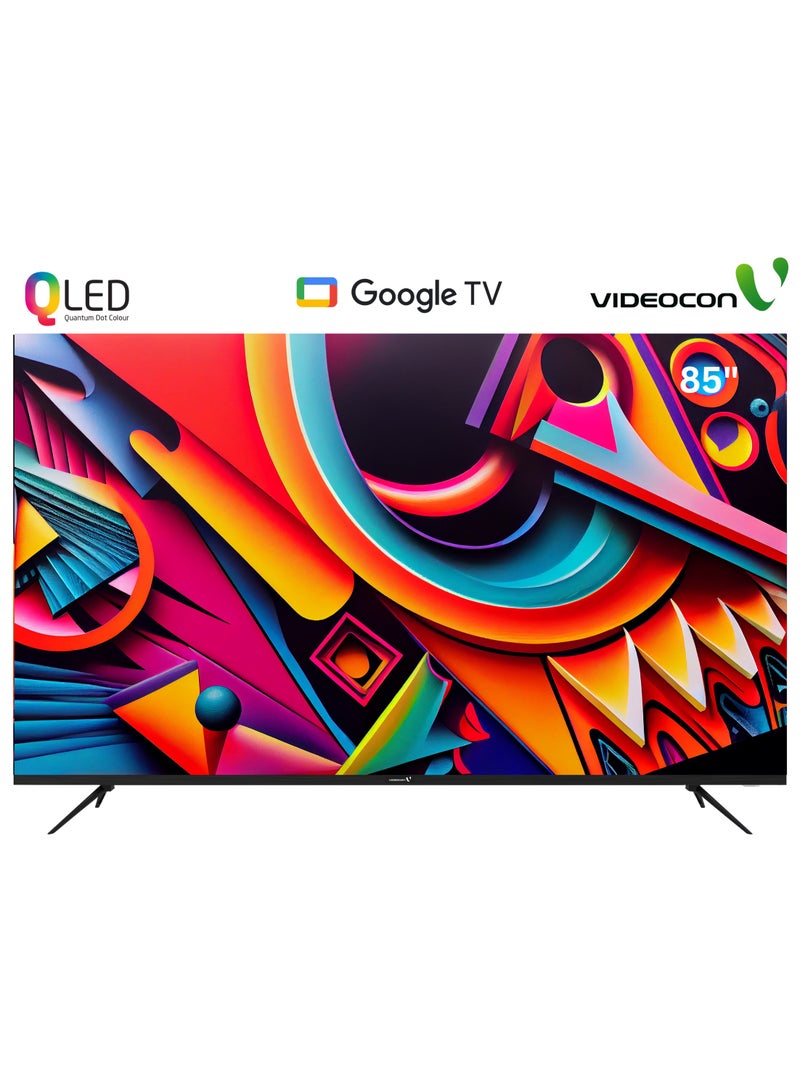 85 inch Edgeless QLED 4K UHD Official Google TV with 