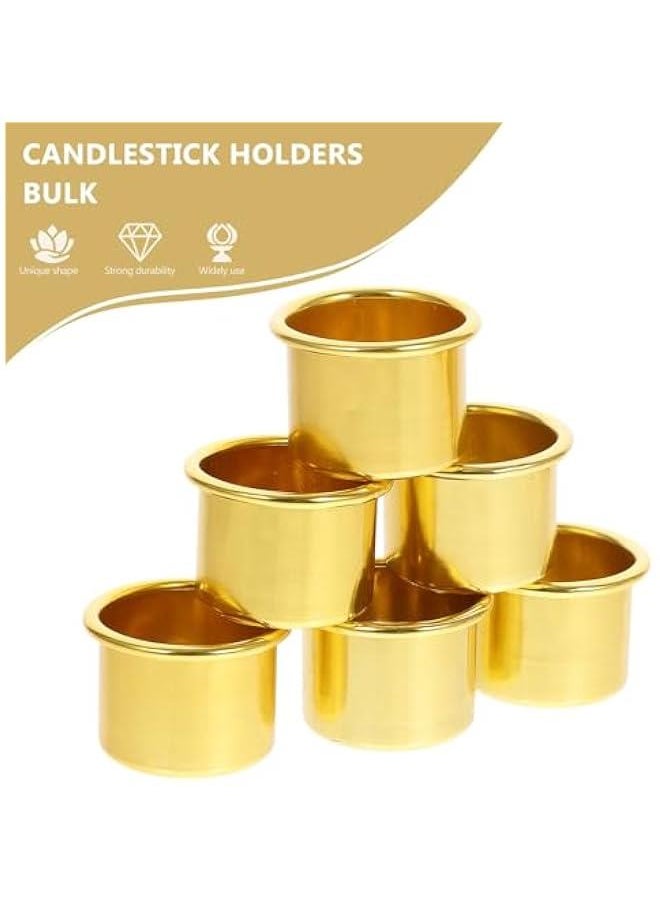 30pcs Aluminium Candle Cups Holders Candlestick Liners Inserts Holders Candle Drip Protectors Catchers for Lamp or Candle Making