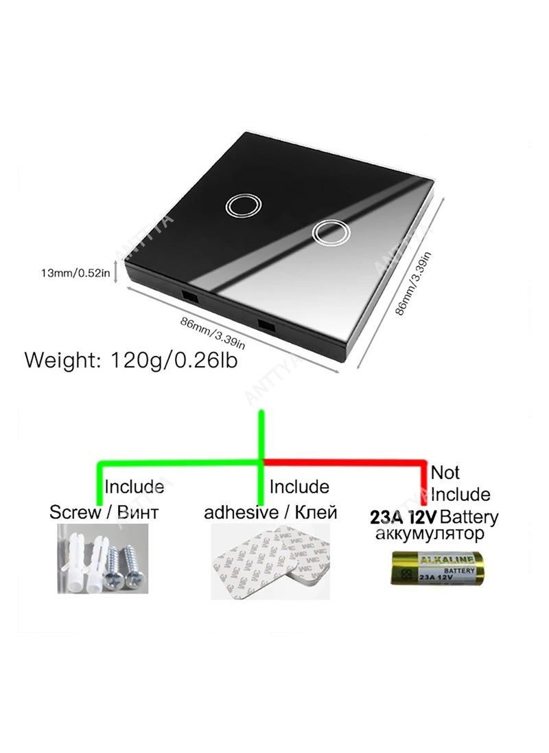 Wireless Light Switch 433Mhz Mini Remote Control,85-250V 10A Smart Relay Receiver, Wall Switch Panel, Led Lamp Fan ﻿