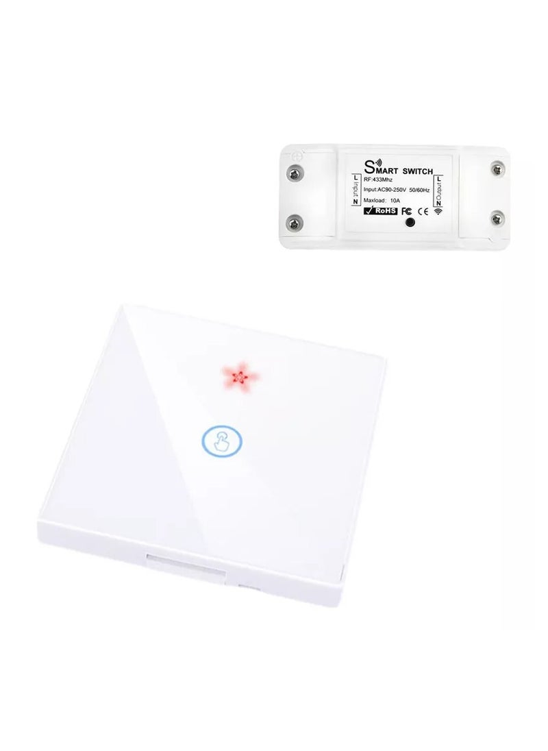 Wireless Light Switch and 433MHz Wall Switch Remote Control Lamp Bulb Fan Switch,110V 220V 230V 240V 10A Relay Receiver