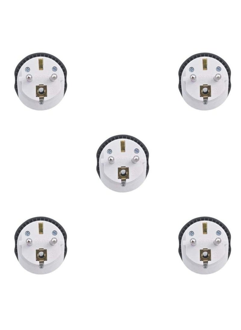 Five pieces electrical socket with universal input and EU output