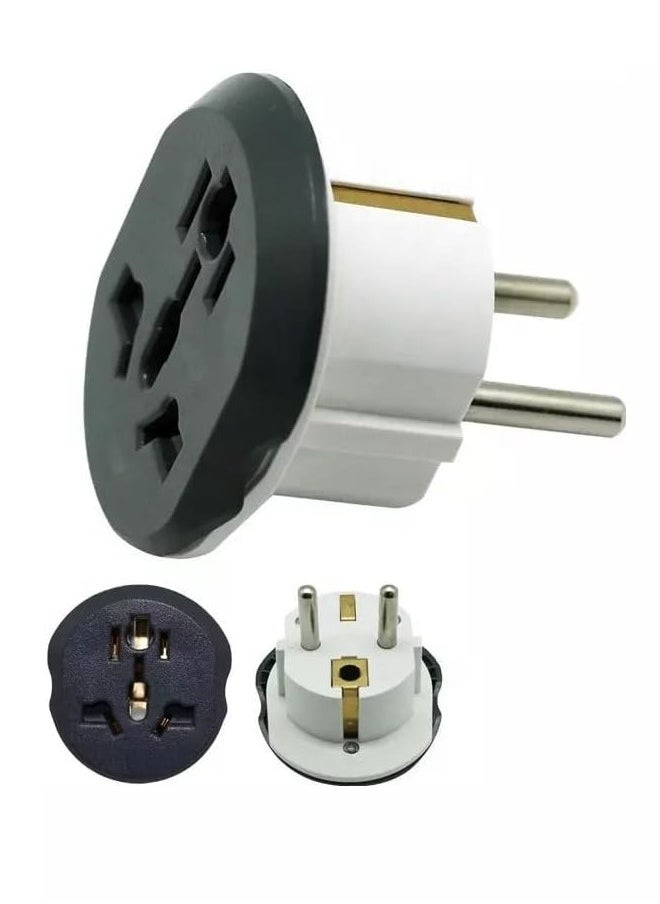 Five pieces electrical socket with universal input and EU output