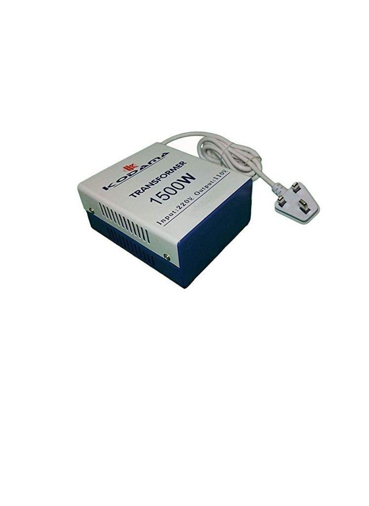 Transformer 1500 Watt Universal 3 Pin UK Plug Power Cord with Safety Fuse included Plug Transformer 220V To 110V Step Down Power Converter
