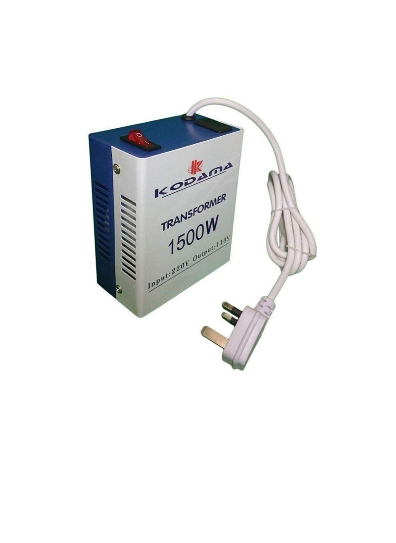 Transformer 1500 Watt Universal 3 Pin UK Plug Power Cord with Safety Fuse included Plug Transformer 220V To 110V Step Down Power Converter