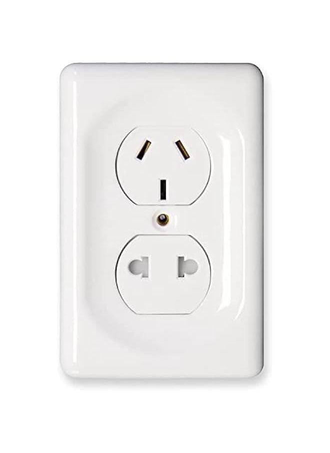 Ceramic Switch Plate, Switch Plate Cover, Wall Plate, Cover, White - Duplex