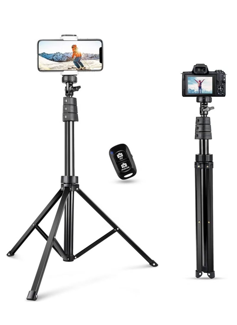 Selfie Stick,Phone Tripod Stand with Remote, Cell Phone Stand Tripod with Phone Holder for Vlogging