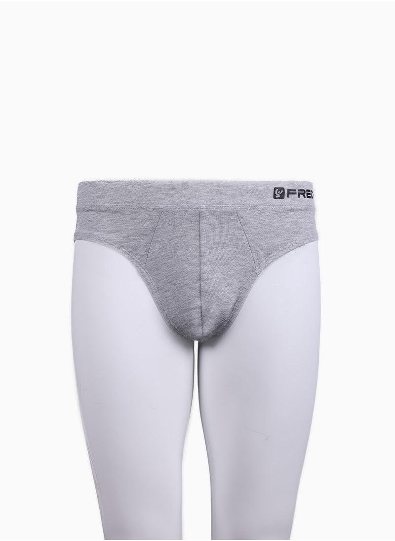 BASIC PIAZZATO Brief - Grey | 100% Cotton Men's Brief