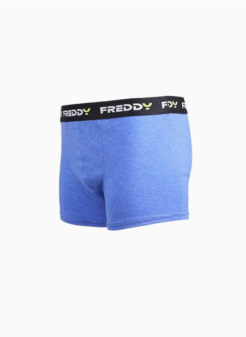 BASIC PIAZZATO Boxer - Dazzling Blue | Cotton Boxer with Stylized Waistband