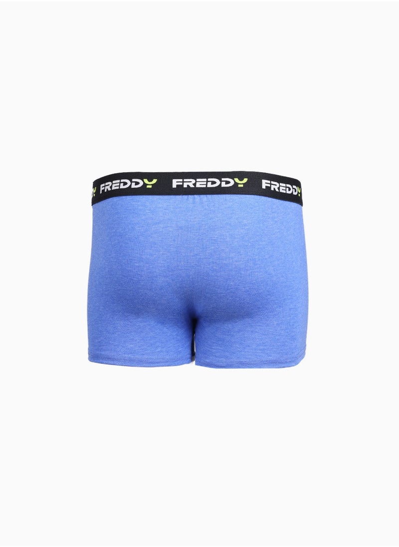 BASIC PIAZZATO Boxer - Dazzling Blue | Cotton Boxer with Stylized Waistband