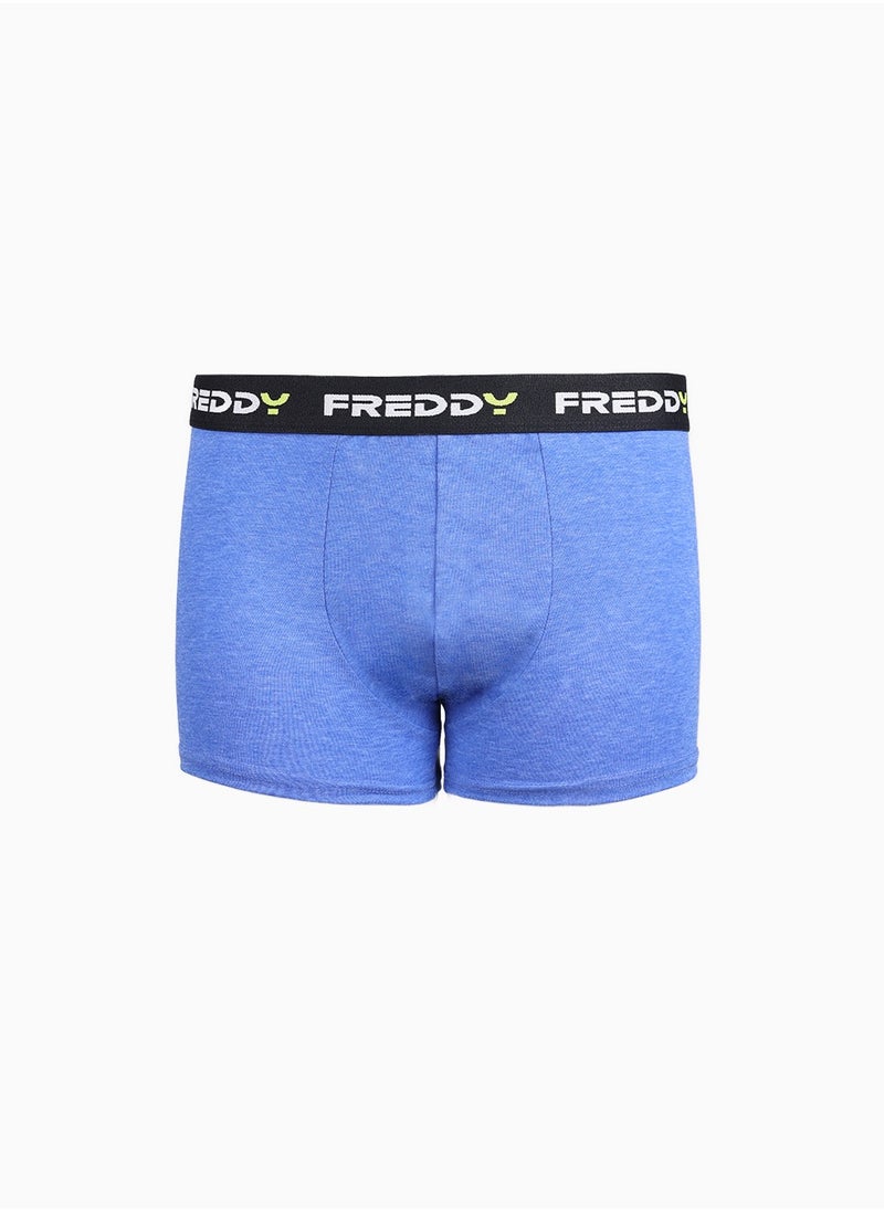 BASIC PIAZZATO Boxer - Dazzling Blue | Cotton Boxer with Stylized Waistband