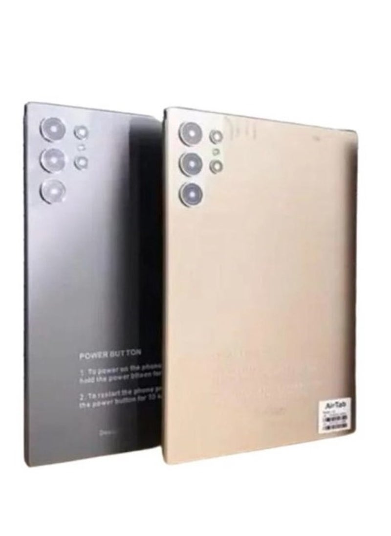 8 -Inch Smart Tablet A09 Android 13 Tablet With 1TB Storage and 16GB RAM Quad Core Wi-Fi LTE Dual Sim with Keyboard - GOLD