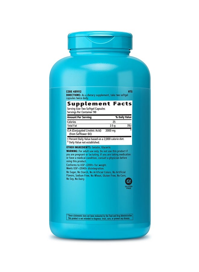 GNC Total Lean Cla Nutritional Supplement - 180 Softgels