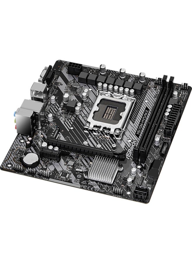 ASRock Motherboard H610M-HVS/M.2 R2.0, LGA1700, 2 x DDR4 DIMMs, PCIe 4.0 x16, HDMI, D-Sub, Ultra M.2