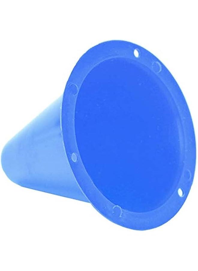 Football Marking Discs, Unbreakable PE Cone Shape 10pcs Football Cone, Improve The Controlling Ability of Football for Football Training Games for Boys(Blue)