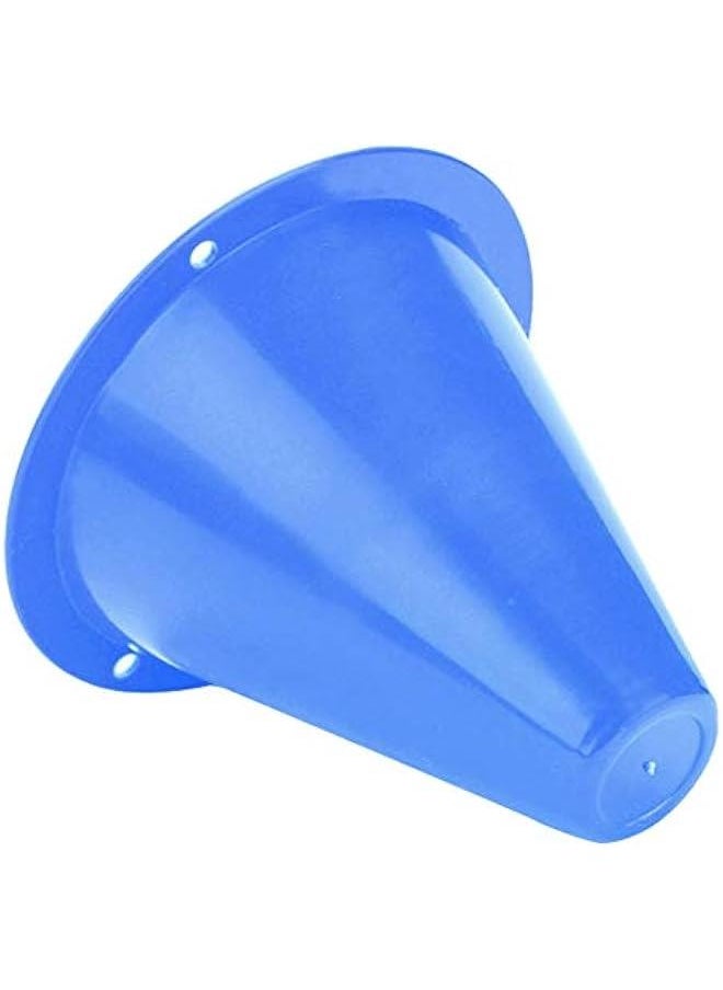 Football Marking Discs, Unbreakable PE Cone Shape 10pcs Football Cone, Improve The Controlling Ability of Football for Football Training Games for Boys(Blue)