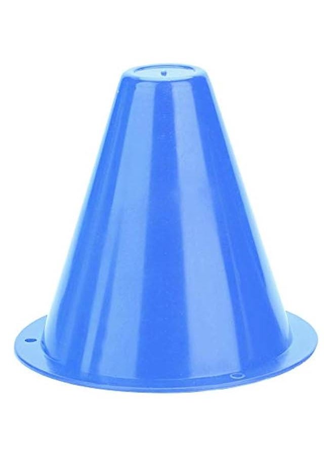 Football Marking Discs, Unbreakable PE Cone Shape 10pcs Football Cone, Improve The Controlling Ability of Football for Football Training Games for Boys(Blue)