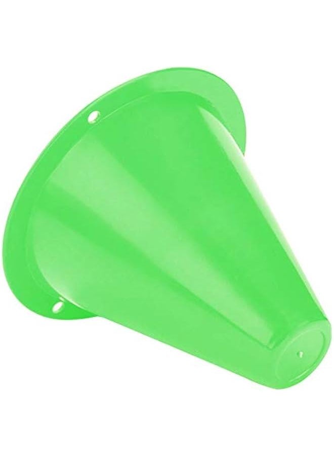 Football Marking Discs, Unbreakable PE Cone Shape 10pcs Football Cone, Improve The Controlling Ability of Football for Football Training Games for Boys(Green)