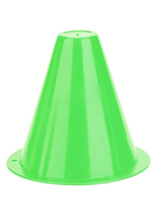 Football Marking Discs, Unbreakable PE Cone Shape 10pcs Football Cone, Improve The Controlling Ability of Football for Football Training Games for Boys(Green)