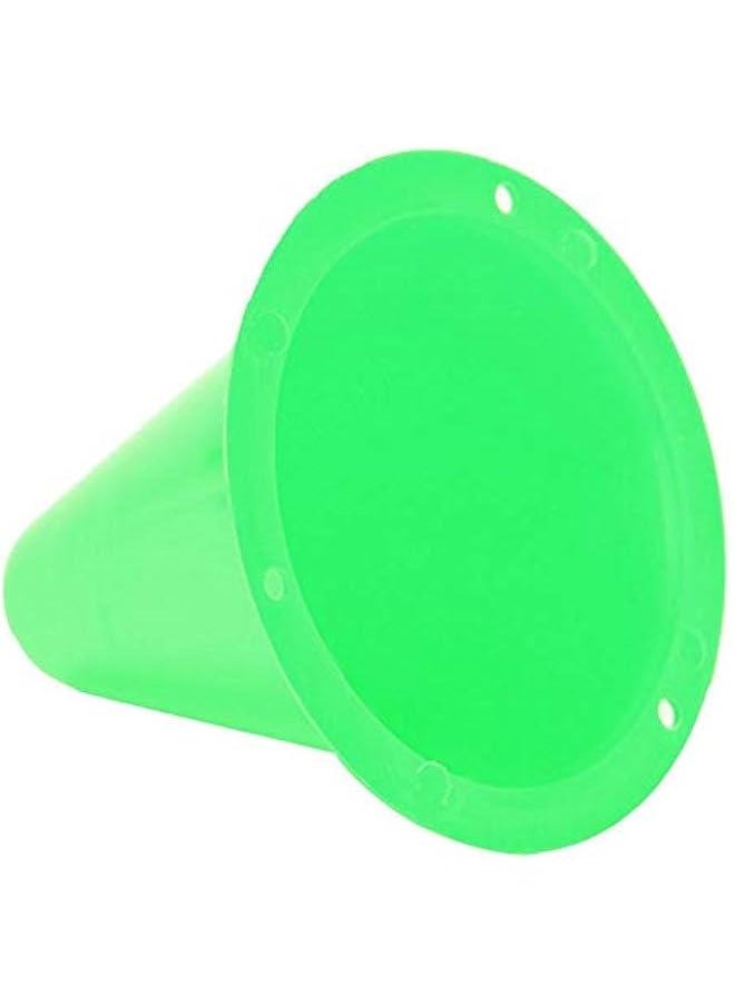 Football Marking Discs, Unbreakable PE Cone Shape 10pcs Football Cone, Improve The Controlling Ability of Football for Football Training Games for Boys(Green)