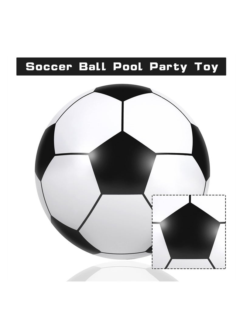 Beach Soccer Ball, Inflatable Jumbo Soccer Ball, Beach Toy for Water Sports Games, Party Supplies for Family Gathering, 60 Inch