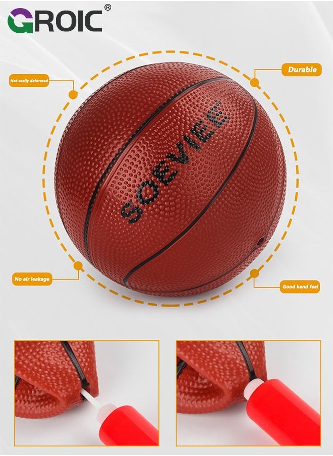 Mini Basketball Hoop with LED Light Electronic Scoreboard, 15.7