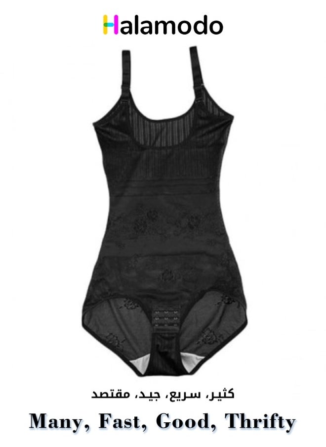 Black Women's Summer Thin One-piece Shapewear Body Underwear