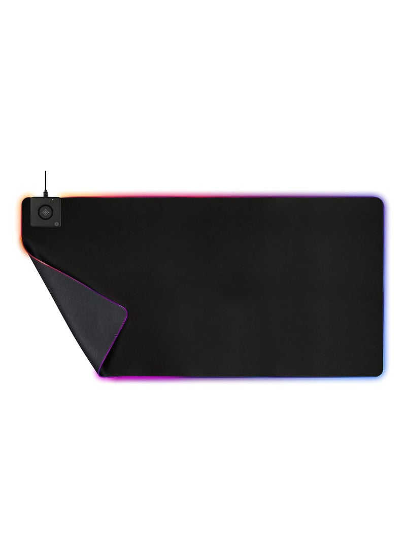 DELTACO RGB Mousepad with 10W Fast Wireless Charging & Extra Large Neoprene Surface-GAM-092