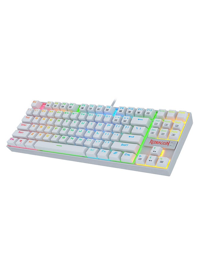 KUMARA white, Wired Mechanical keyboard, RGB