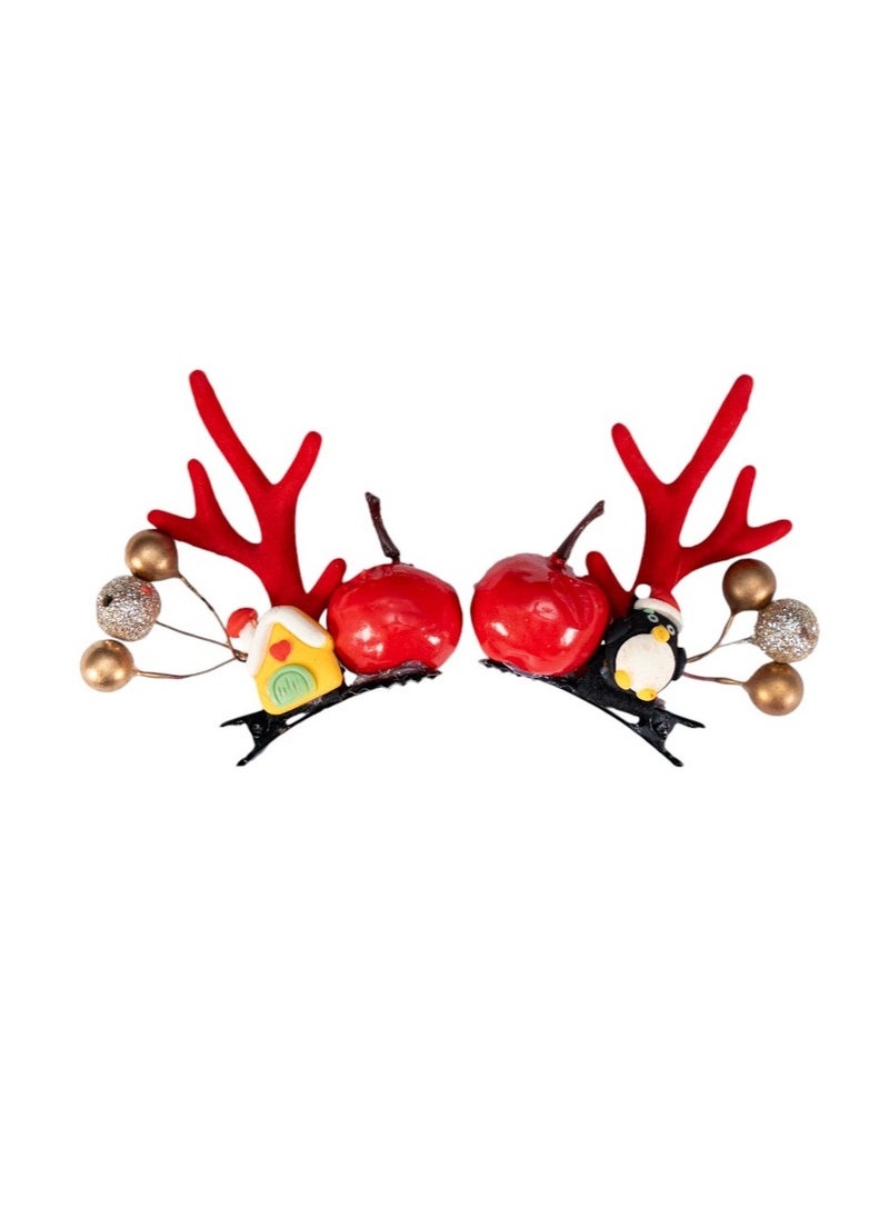 D' Daniela - 5 pairs of Christmas Hair Clips - Set X