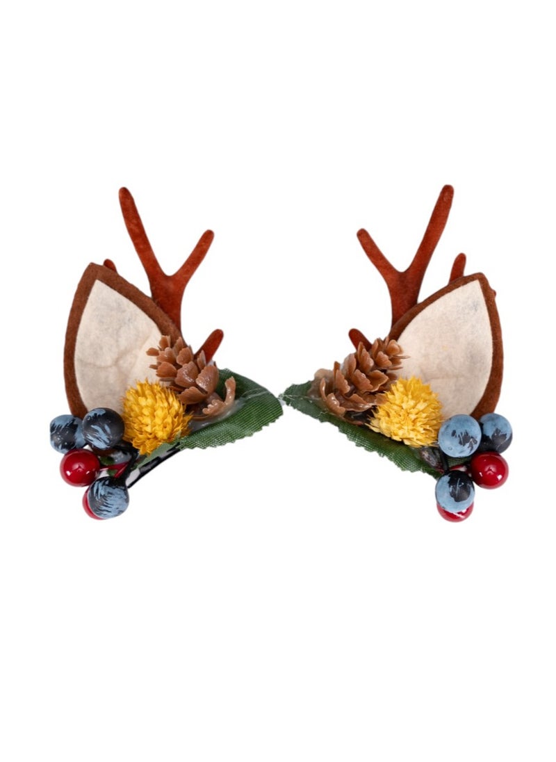 D' Daniela - 5 pairs of Christmas Hair Clips - Set Z