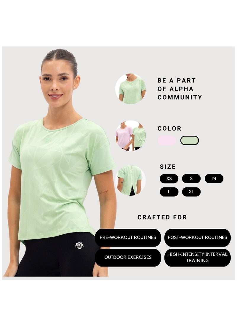 AlphaSquad Sports Cut Out Top for Women