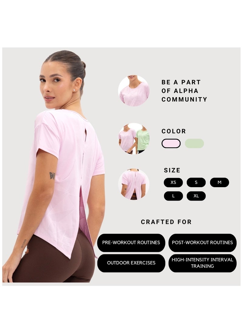 AlphaSquad Sports Cut Out Top for Women