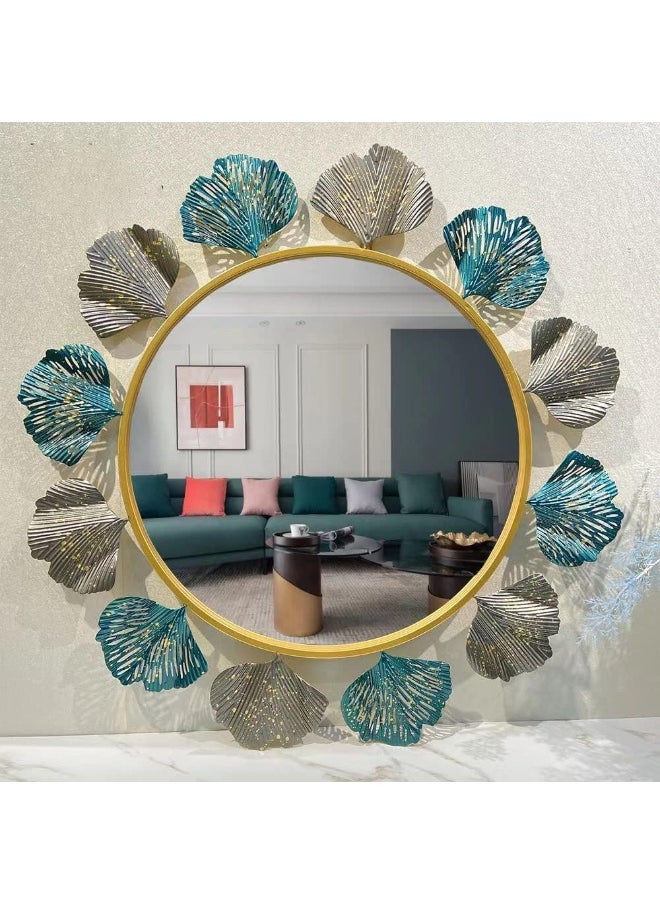 Decorhills European Style Modern Floral Design Wall Mirror for Living Room, Bedroom, Hallway, Dining Room