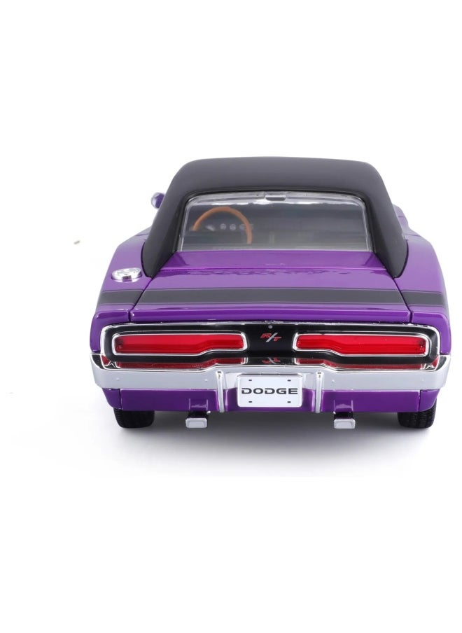 Maisto Dodge Charger R/T 1969 Diecast Car (1:18, Purple)