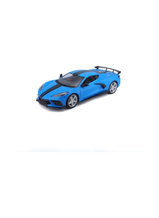 Maisto Chevrolet Corvette Stingray Coupe 2020 Diecast Car (1:18, Blue)